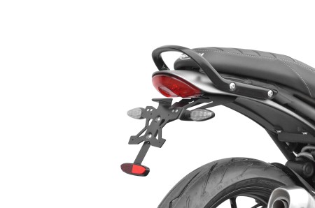 SUPPORT DE PLAQUE AVEC ECLAIREUR TRIUMPH SPEDD TWIN 400 (24-25)