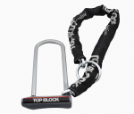 Lock with chain TOP BLOCK SILVER 320C