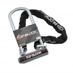 Lock with chain TOP BLOCK SILVER 270C